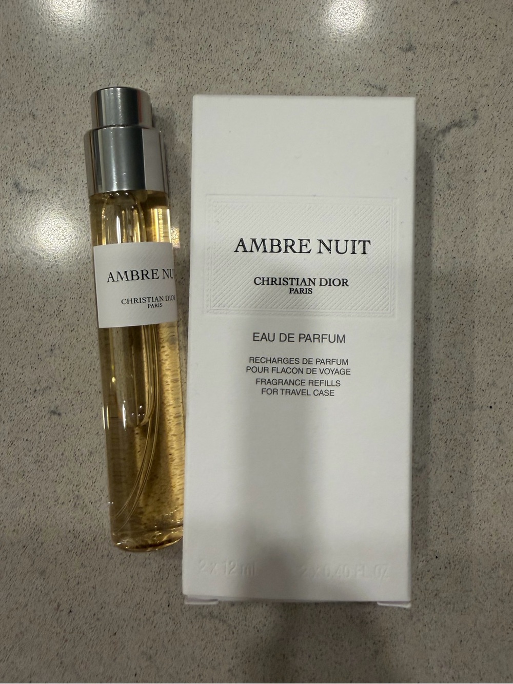 New Christian Dior Ambre Nuit Travel Refill